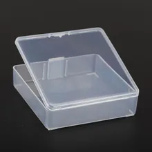 648 шт 8,2*8,2*2,3 см маленькие квадратные прозрачные пластиковые ящики для хранения ювелирных изделий, чехол для рукоделия, коллекционные детали, контейнеры ZA5126