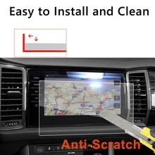 RUIYA 9H tempered glass screen protector for Skoda Kodiaq Columbus 9.2inch car gps navigation,9H tempered glass protective film