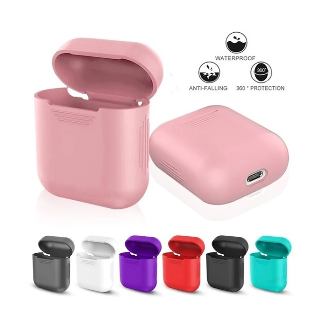 Силиконовый защитный чехол для наушников Makibes AirPods ударопрочный без