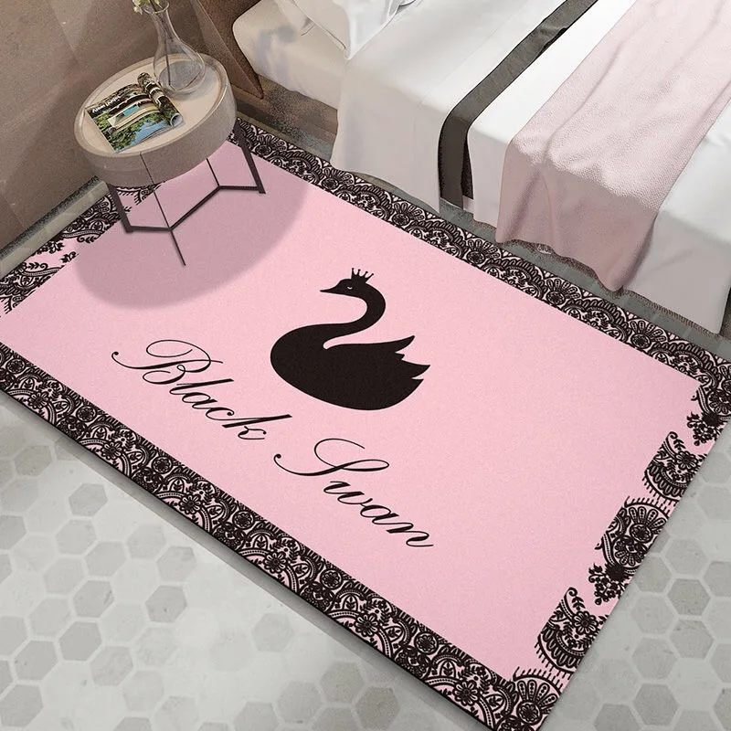 

Nordic Abstract Flower Art Carpet For Living Room Bedroom Anti-slip Large Rug Floor Mat Fashion Kitchen Carpets Area Rugs