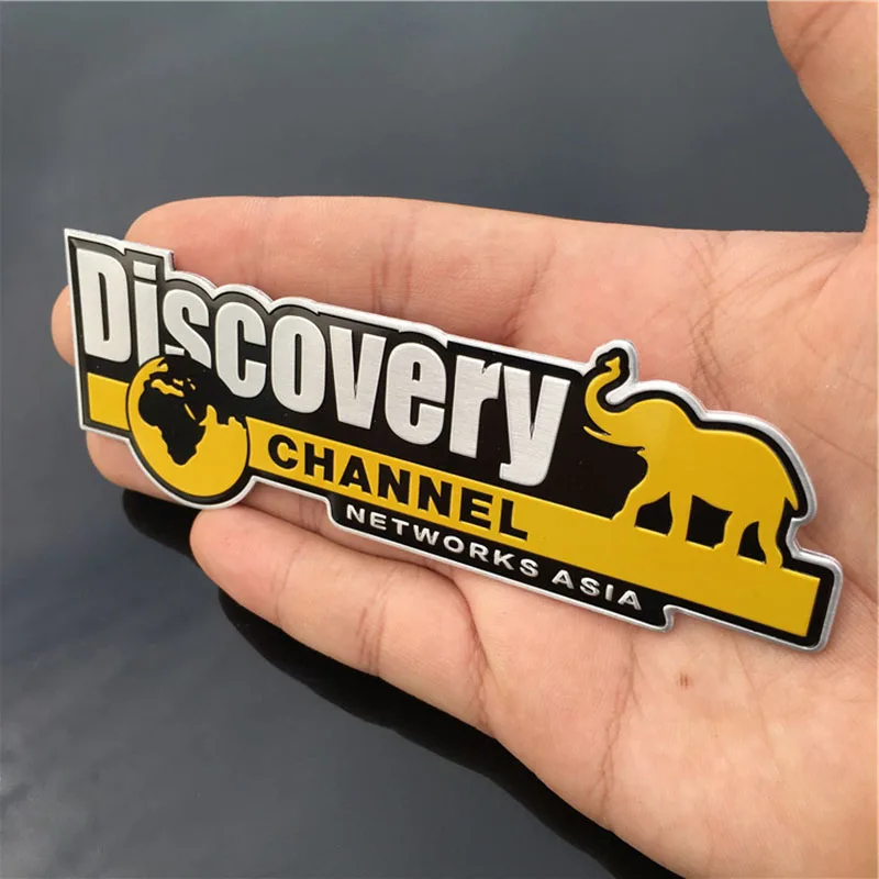 

Aluminium Discovery Channel Badge Decal Sticker for Jeep Wrangler Renegade Grand Compass Cherokee Styling Accessory