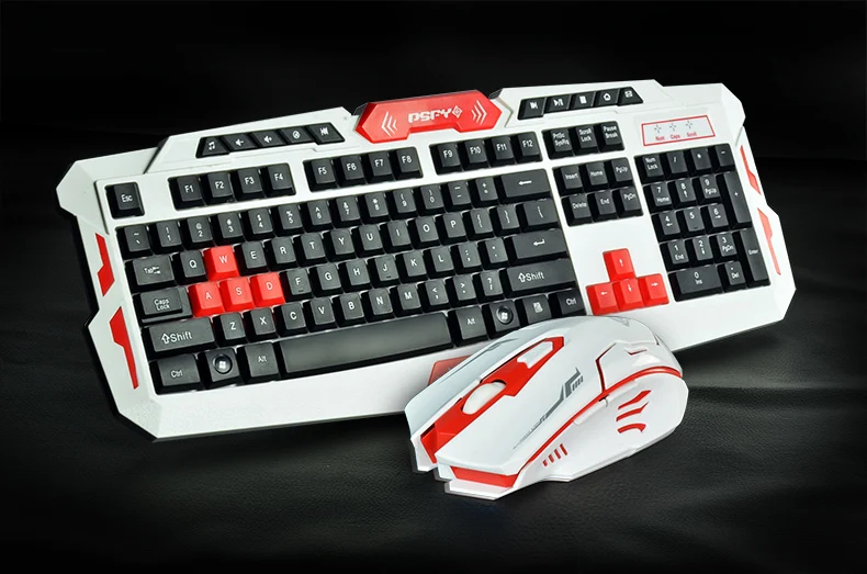 2 4G usb игровая беспроводная клавиатура и мышь комбо набор мультимедийный игровой