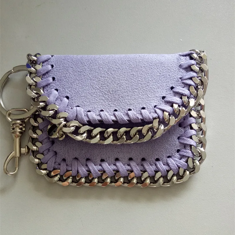 Женская сумка аксессуары кулон Мини милый брелок в форме сердца сумка Diy части ПВХ кожа нулевой кошелек для сумок оптом - Цвет: Light Purple 01
