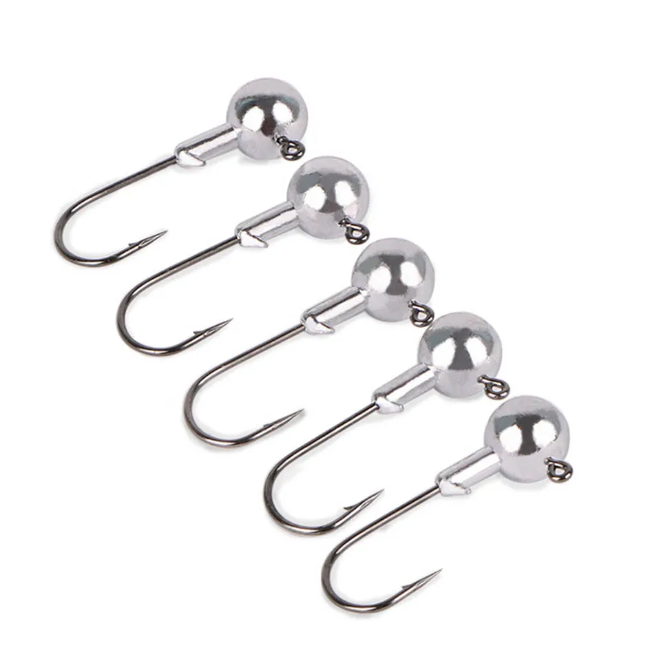5 шт. 2g 3g 4g 7 г 10 12 14g 20g 25 гр 28 рукоятки Jig Head свинцовый крючок для рыбалки голова