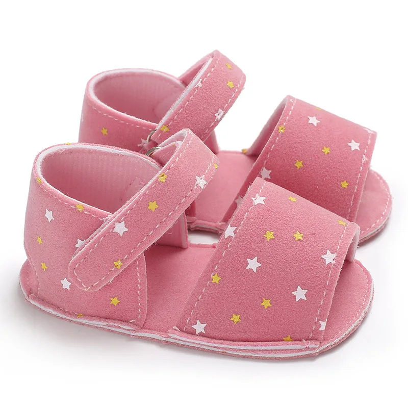 Детские сандалии детская обувь милая звезда Летняя обувь Нескользящая детская обувь для маленьких девочек