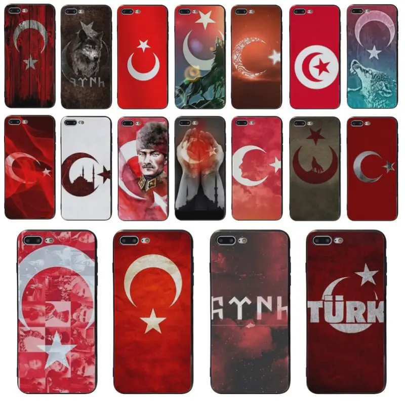 

Yinuoda picture phone case Turkey Flag For iphone 5S 5 6 6s 6plus 6S plus 7 7plus 8 8plus X XS XR XSMAX Coque