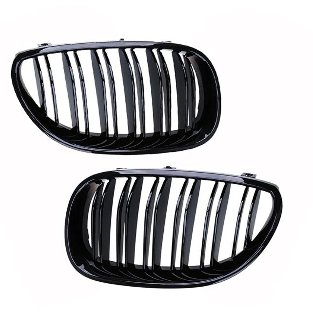 Najtaniej Czarny błyszczący przedni nerek Sport kratki kaptur maskownica do bmw E60 E61 2003 2004 2005 2006 2007 2008 2009 M5 525i 528i 528xi 530i