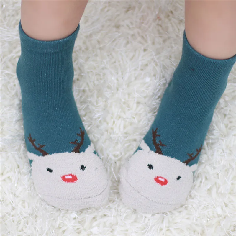 Носки нескользящие носки для детей, рождественские носки средней длины с изображением снеговика нескользящие носки для маленьких девочек и мальчиков, meias, аксессуары для малышей