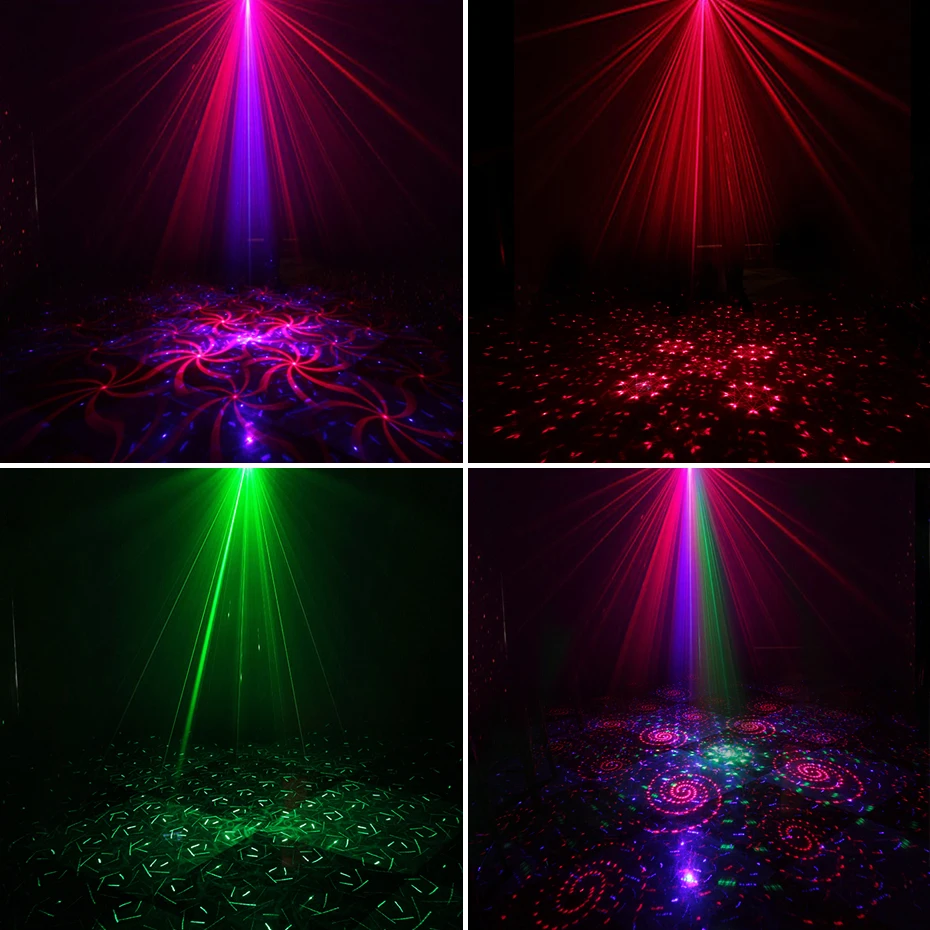 Инопланетянин перезаряжаемый RGB мини сценический лазерный проектор огни 30 узоров вечерние диско-бар DJ праздник Рождество сценическое освещение