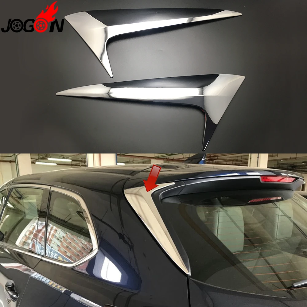 

For Mazda CX-9 CX9 2017 2018 Car Rear Windscreen Spoiler Tail Windshield Wing Cover Trim Sticker Glossy Silver ABS Chrome