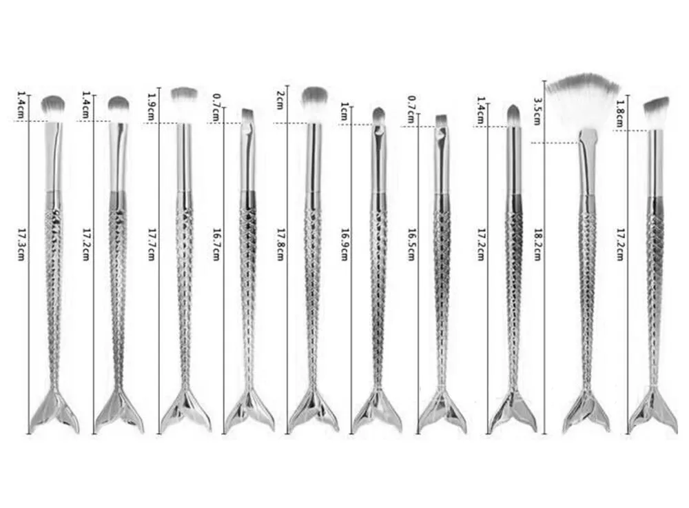1 шт. набор кистей для макияжа, тени для век, основа для макияжа, основа для бровей, подводка для глаз, румяна, косметические кисти для консилера