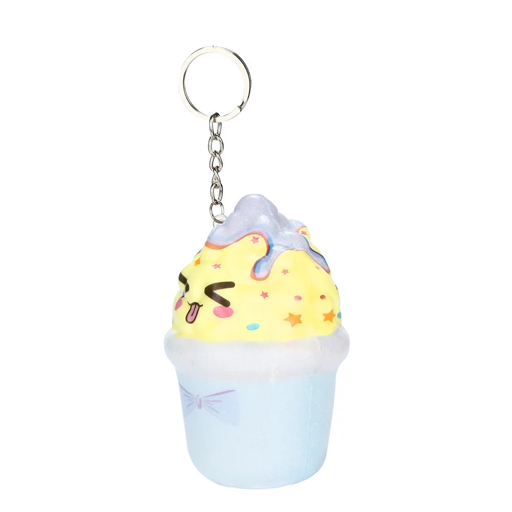 

Squishies Kawaii Ice Cream Slow Rising Cream Scented Stress Relief Toys squishy Cartoon squish toys squeeze lanyard for keys