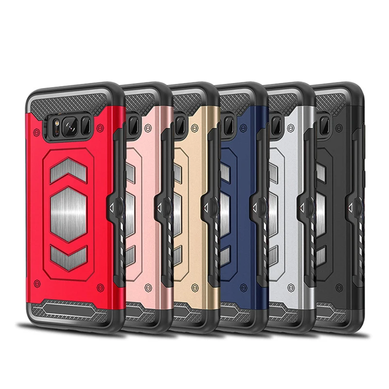 

Heavy Duty Car Magnet Armor Case For Samsung Galaxy S8 S9 S10 S10e A6 A8 Plus 2018 A5 A7 J3 J5 J7 2017 S7 Note 8 9 10 Plus Cover