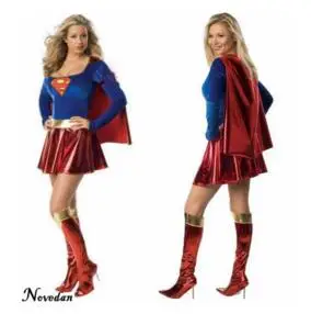 

Adult Girls Superman Superwoman Halloween Costumes 2017 Super Woman Superhero Cosplay Supergirl Costume Sexy Fancy Dress