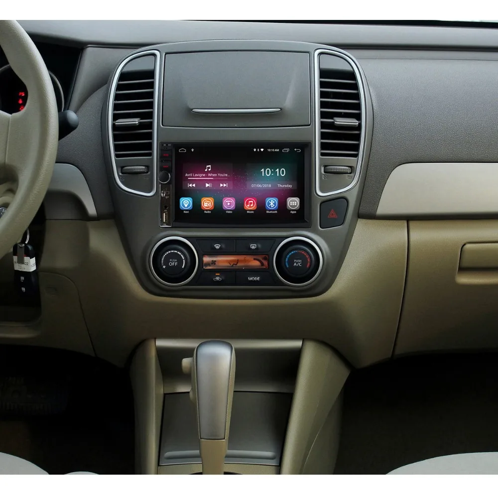 Top 7" Ultra Slim Intelligent Car Tablet PC Multimedia Android 8.1 Universal 2 Din Car Radio Stereo GPS for Nissan Toyota VW Peugeot 1