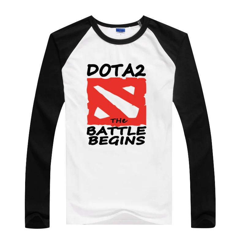  2016 hot long sleeve Cartoon game dota 2 t shirt cotton fitness & body building t-shirt for men hig