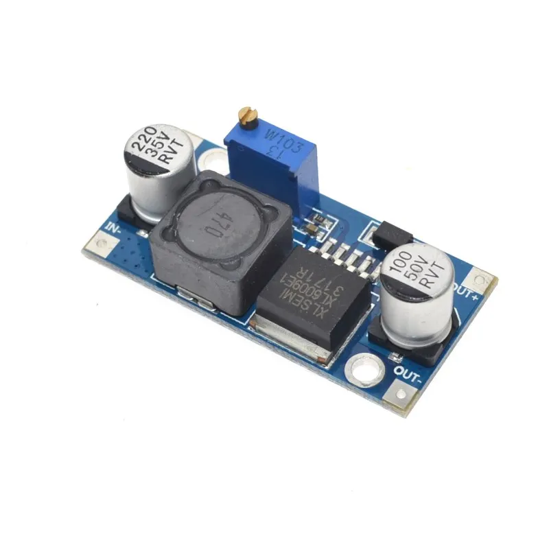 Free Shipping  XL6009 DC-DC Booster module Power supply module output is adjustable Super LM2577 step-up module