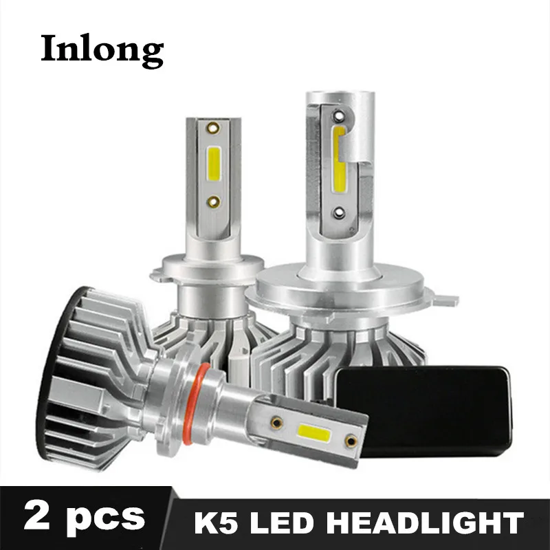 

INLONG Mini H4 LED COB H7 10000LM 72W Super Bright H3 H1 H9 H8 H11 9005 HB3 9006 HB4 H8 Car Headlight Bulb 6000K Fog Lights 12V