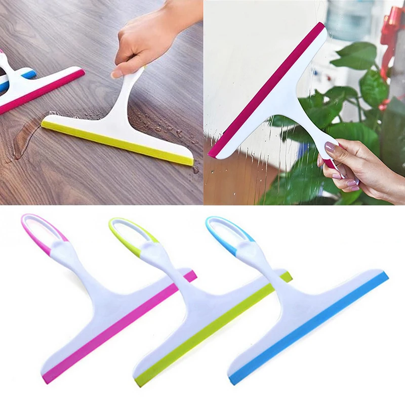 

Practical Soft Glass Scraper Wiper Window Brush Cleaner Car Window Washing Rubber Blade Kitchen Bathroom Home Multipurpose Tools