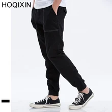 HOQIXIN новые мужские тренажерные залы эластичные повседневные брюки хлопок мужские s фитнес тренировки брюки обтягивающие спортивные брюки джоггеры брюки KT008