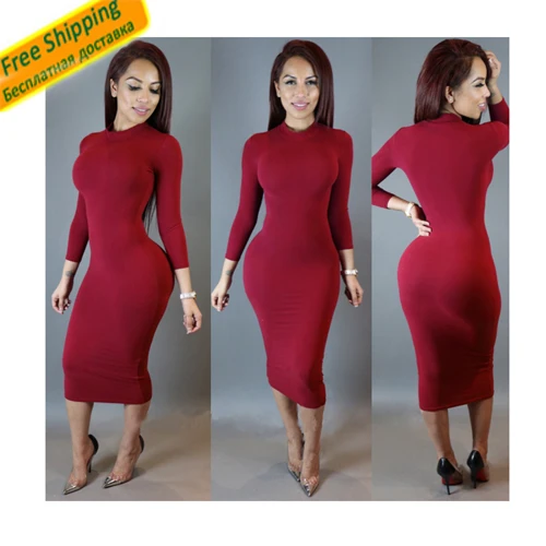 Womens Dress Vestidos Casuales De Mujer Las Dresses Club Night Womens Dress Vestidos Casuales De Mujer Las Dresses Club Night Long Sleeve Solid Underwear Or Outwear
