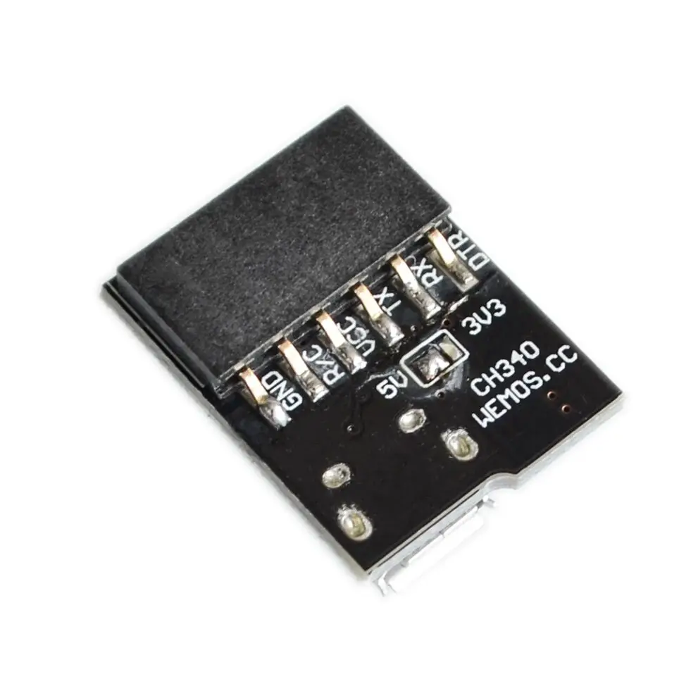 Для WEMOS CH340G CH340 Breakout 5V 3,3 V Micro USB к последовательному модулю платы для Arduino Downloader Pro Mini