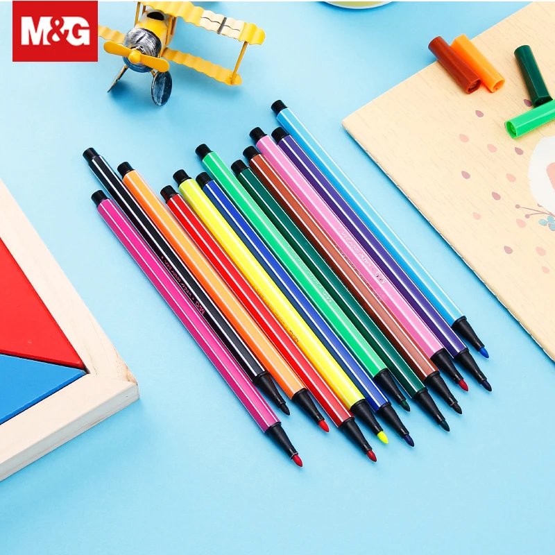 

12/24/36 Colors DIY Brush Pen Children Washable Watercolor Pen Drawing Painting Graffiti Art Markers Student Supplies ACPN0276