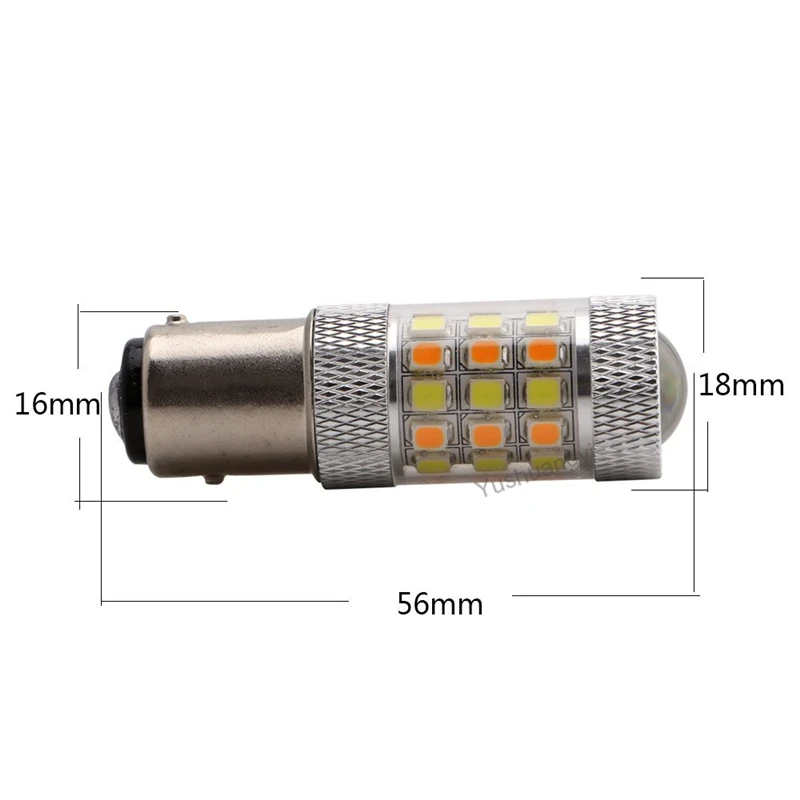 10 шт. светодиодный указатель поворота 1157/3157/7443 розетка 2835 42SMD Автомобильный светодиодный сигнал