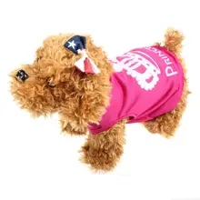 Одежда для собак, одежда для домашних животных, жилет, костюмы, летнее пальто с принтом императорской короны#25