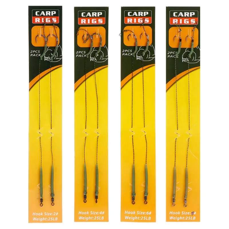 

2 Pcs/Set Fishing Line Tube Group Combination Strong Carp Fishing Handmade Rig Connected Tied Accessories