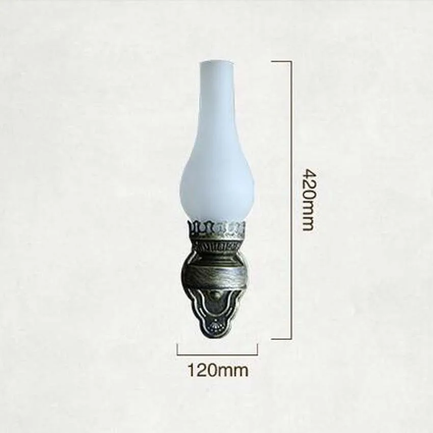 Скандинавский старинный керосин креативные Бра Настенные светильники стеклянный абажур Железный настенный светильник для ресторана для