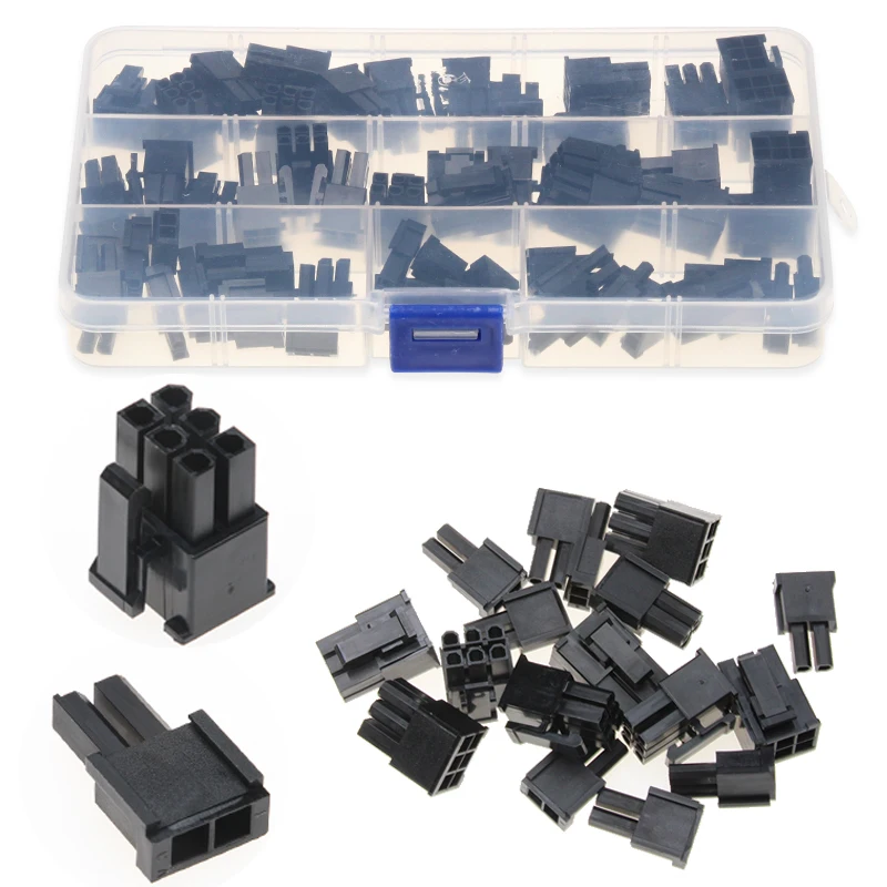 

30PCS Black 8 Pins 4.2mm Dupont Connector Plastic Shell Plug Dupont Cable Jumper Wire Cable Pin Header Terminal Connector
