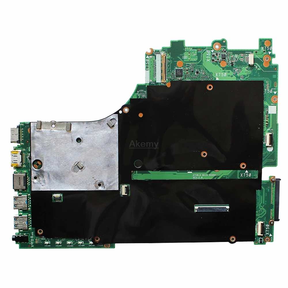  X750LN laptop motherboard For ASUS X750LB X750LN X750L K750L A750L mainboard motherboard test 100% 