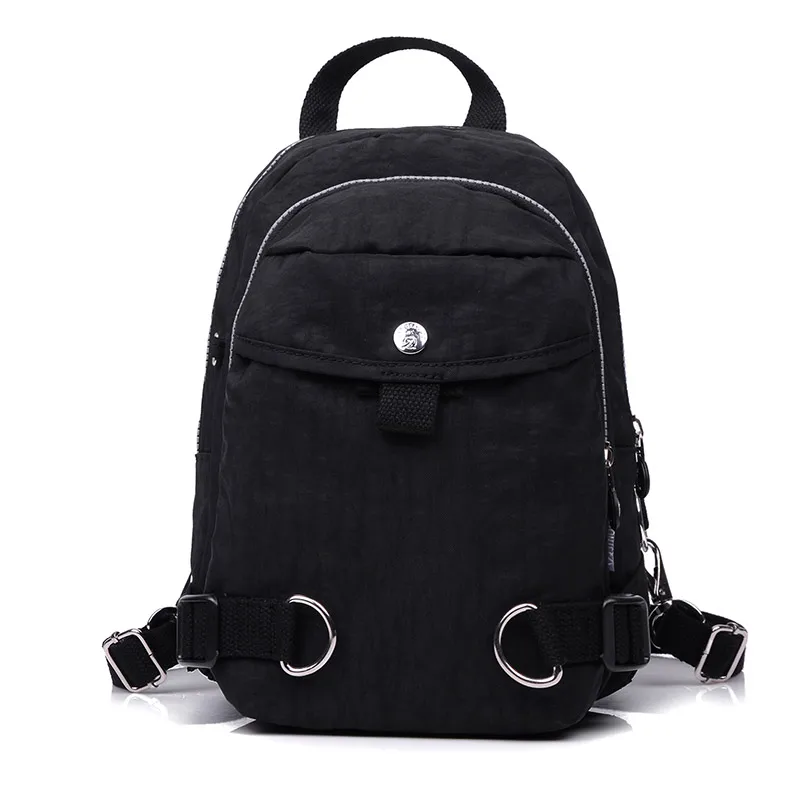 Горячее предложение для женщин рюкзак водостойкий нейлоновый Высококачественный Леди рюкзаки женский повседневное дорожная сумка сумки mochila feminina - Цвет: Black