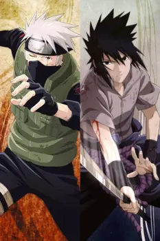 

Naruto Sasuke Dakimakura Hatake Kakashi Hugging Body Pillow Cases Cover 150CM