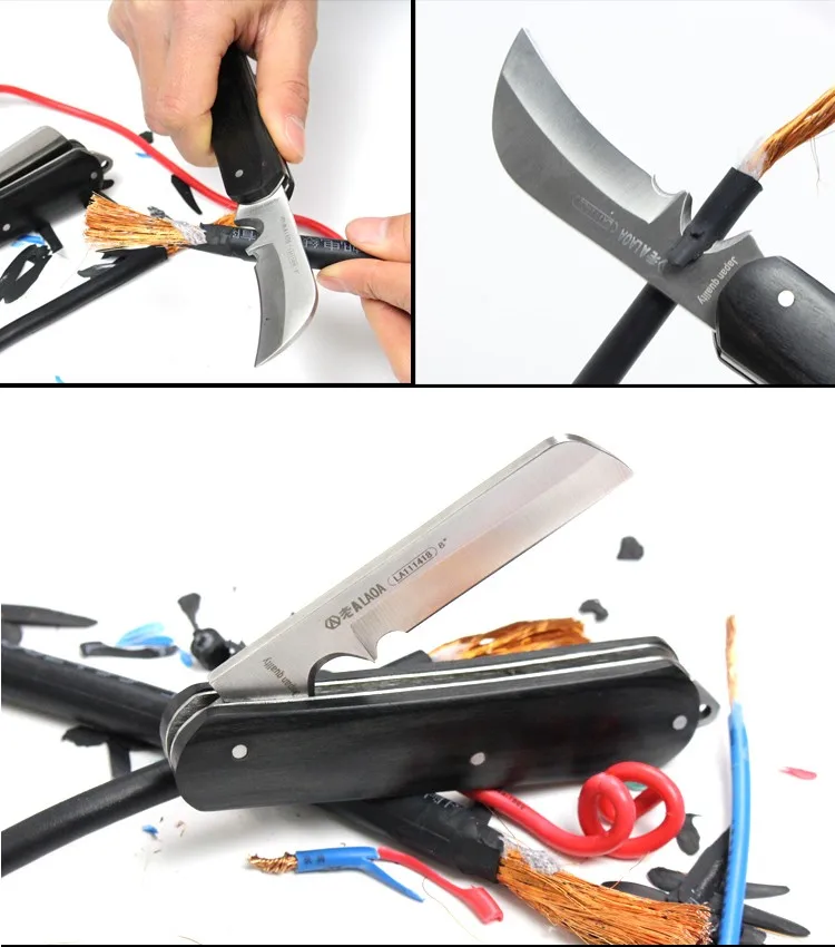 Laoa Многофункциональный складной нож Профессиональный электрик из твердой древесины провода зачистки La111418 складной нож крыса складной нож