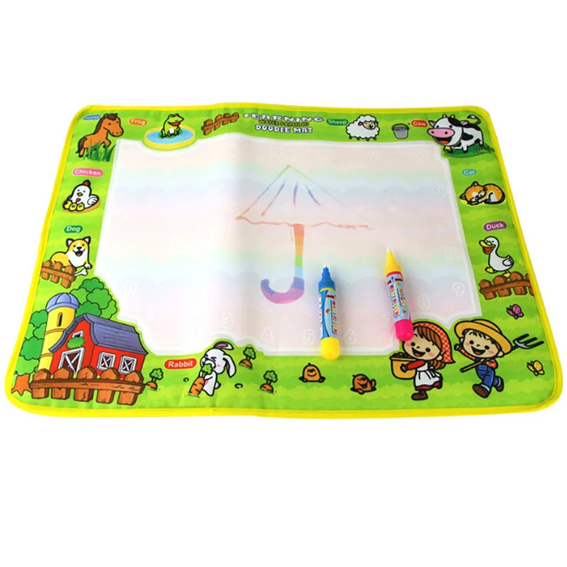 50x36 см Детский образовательный магический водяной холст одеяло написать граффити стило перьевое Детское игрушка креативное повторное