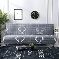 black geometric folding sofa bed cover 4