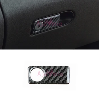 

For Mercedes Benz Interior Moulding C Class GLC C200 Carbon Fiber Glove Box Sequins Cover Trim Chrome Car Styling Accessories