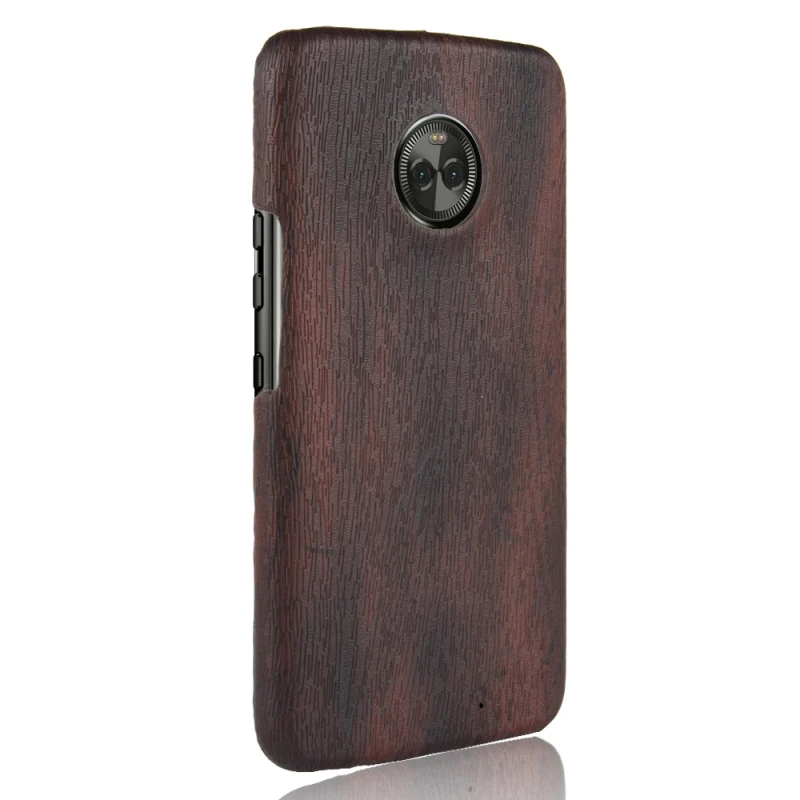 MOTO X4 Wood grain PU leather +PC case_9