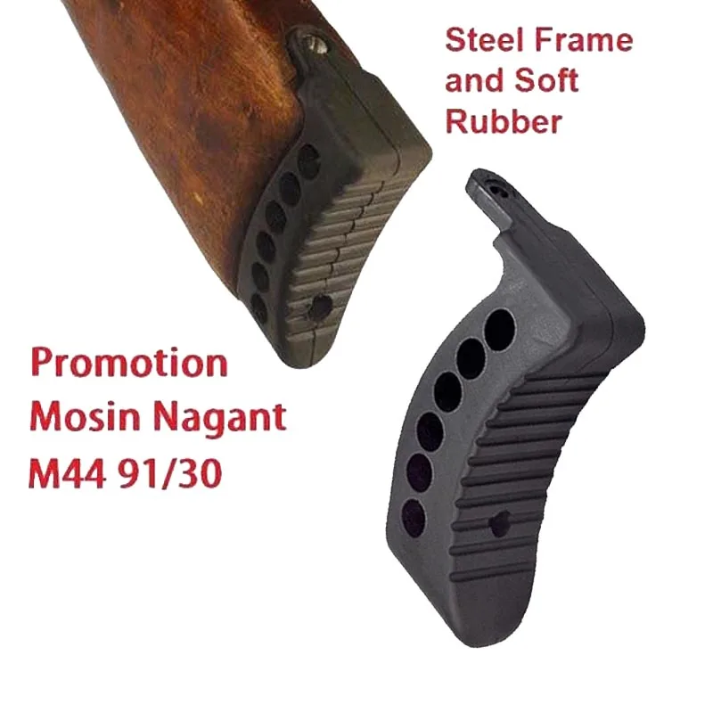 Mosin Nagant Recoil 1" Rubber Butt Pad Fits M38 M44 91/30 Black Stock Buttpad 