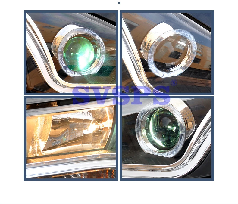 Высококачественный автомобильный Стайлинг левый и правый светодиодный головной фонарь DRL для Chevrolet Cruze 2010-2014
