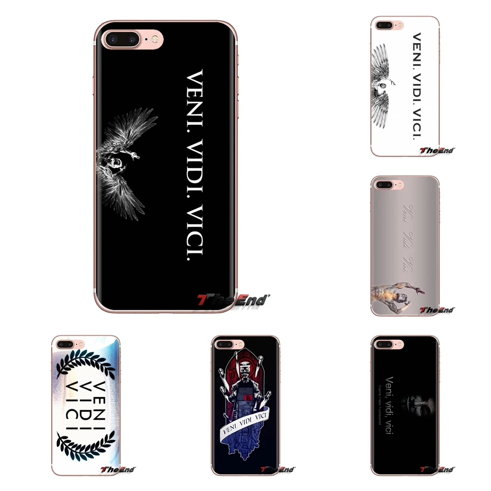 

Soft TPU Phone Case For iPod Touch Apple iPhone 4 4S 5 5S SE 5C 6 6S 7 8 X XR XS Plus MAX Veni Vidi Vici I came I saw I conqured