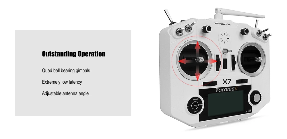 Feiying Frsky Taranis Q X7 QX7 2,4G 16Ch ACCST передатчик для радиоуправляемого дрона FPV