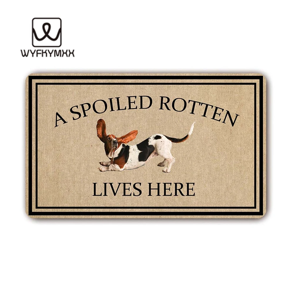 Funny Front Indoor Kitchen Floor Mats Non Slip A Spoiled Rotten Dog Lives Here Woven Outdoor Mat Design Outdoor Entrance Doormat Mat Aliexpress