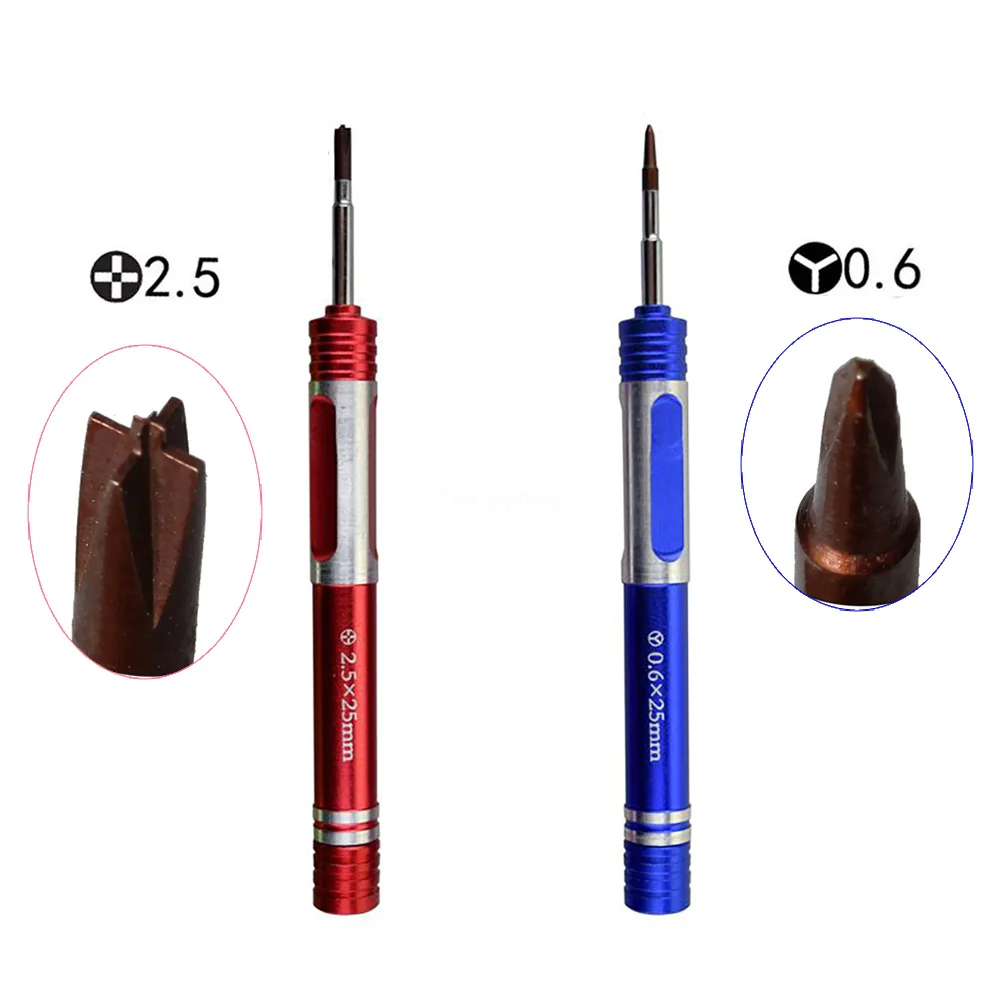 2Pcs Y Tip Tri Wing Y0.6 2.5 Pinhead Phillips Screwdriver Set for