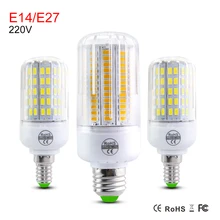 Foxanon E27 AC220V Conduziu a Lâmpada de Milho Lâmpada Led Iluminação Da Cozinha Lustre 24 30 42 64 SMD5730 80 LEDs de Luz Em Casa decoração da Ampola