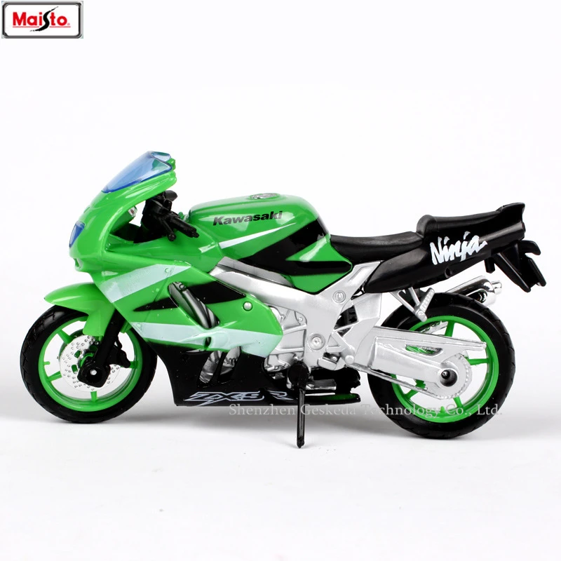 

Maisto 1:18 Kawasaki ZX-9R original authorized simulation alloy motorcycle model toy car