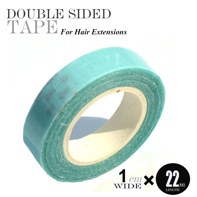 6pcs 1cm*22Yard blue color hair extension adhesive tape for tape hair double sided tape