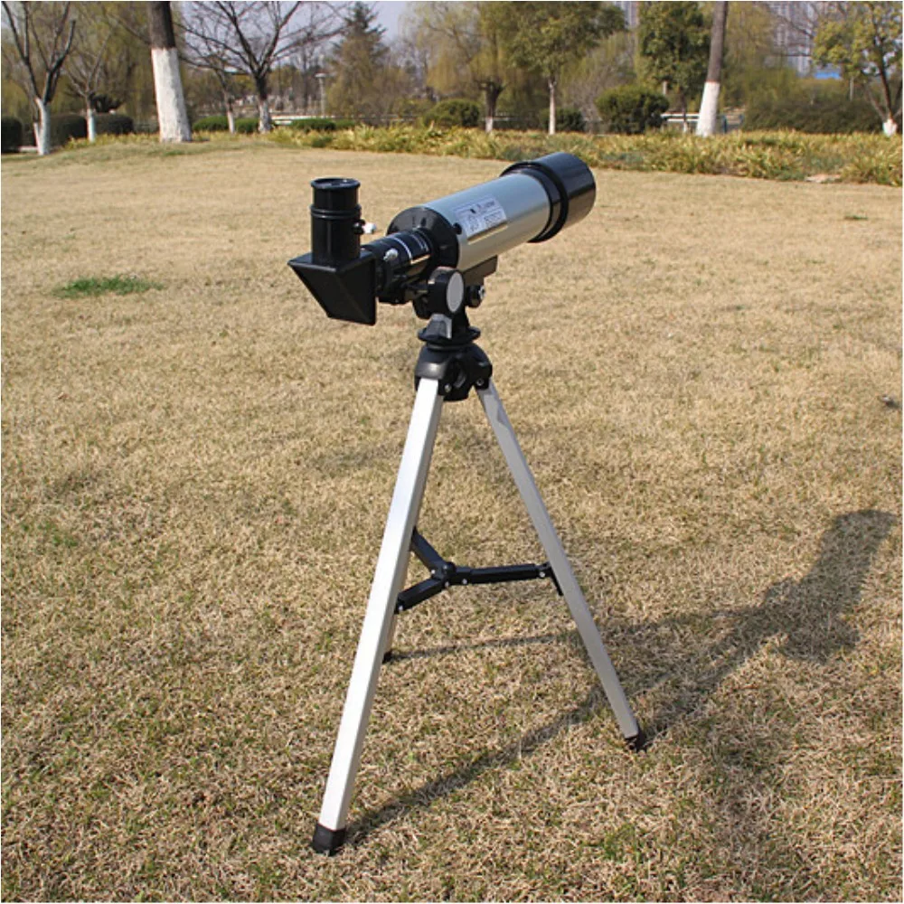 

Yamala F36050M 360X50mm Refractive Outdoor Monocular Astronomical Telescope With Portable Tripod Spotting Scope Silver Color